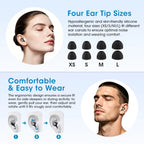 Reusable Noise Cancelling Silicone Earplugs for Sleeping