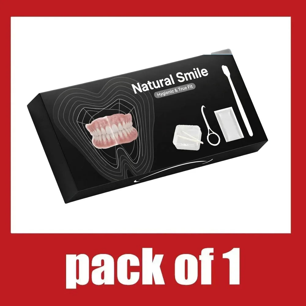 Comfort Fit Full Denture Set with Cleaning and Storage Kit