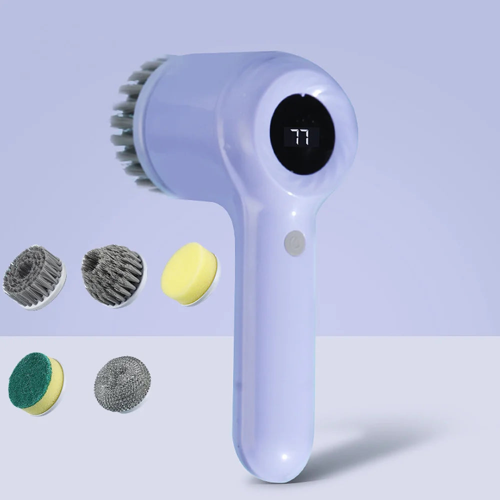 Electric Rotary Cleaning Brush for Kitchen and Bathroom
