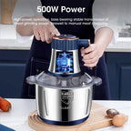 5L Electric Stainless Steel Food Processor and Meat Grinder