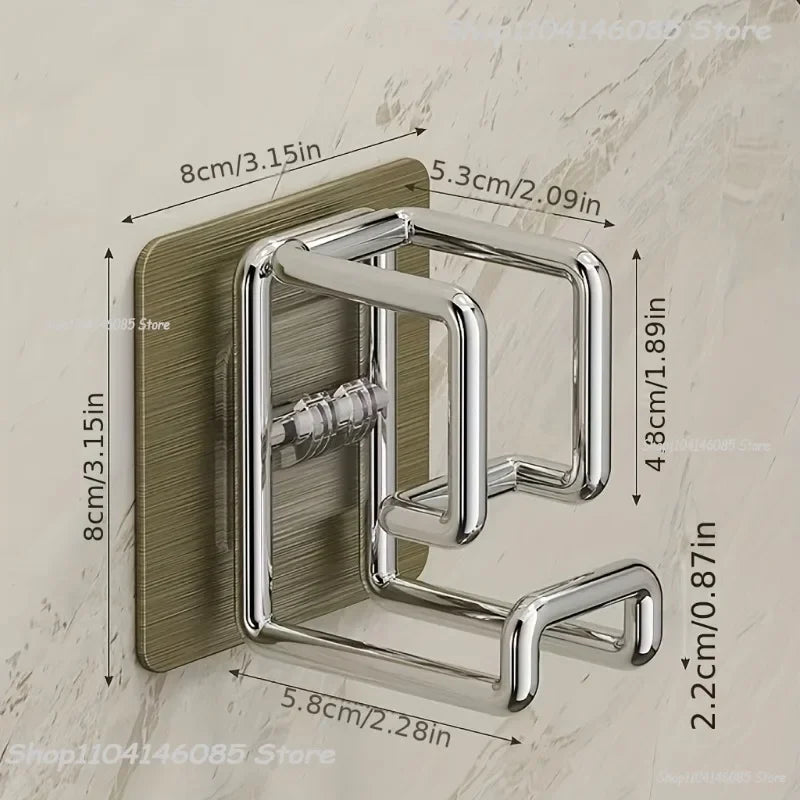 Self-Adhesive Wall-Mounted Washbasin and Storage Hook - 5