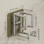 Self-Adhesive Wall-Mounted Washbasin and Storage Hook