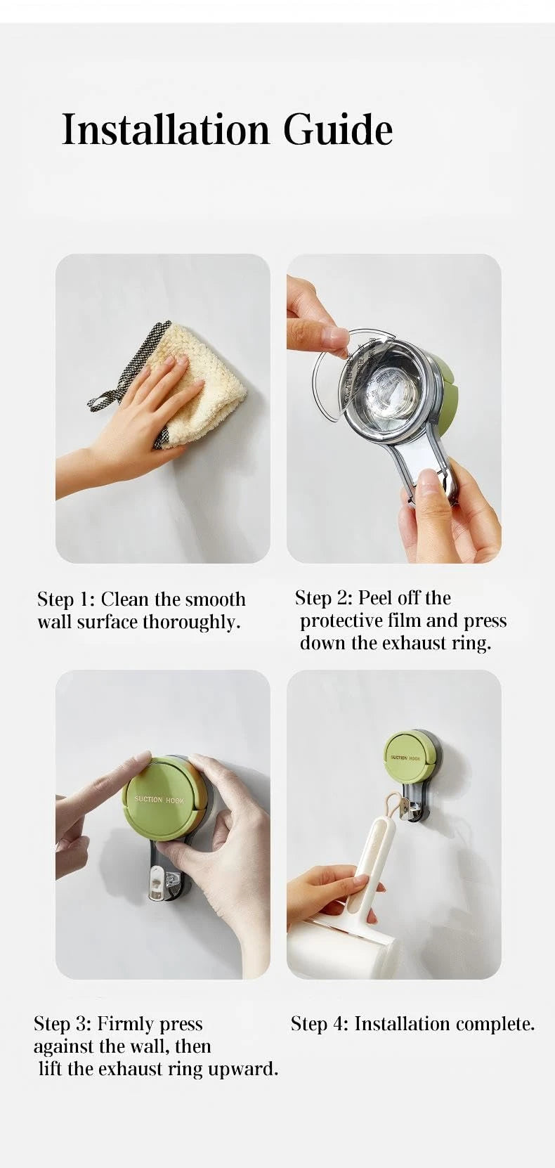 Heavy Duty Vacuum Suction Cup Wall Hook