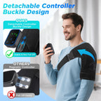 Wireless Heated Shoulder Massager with Vibration and App Control