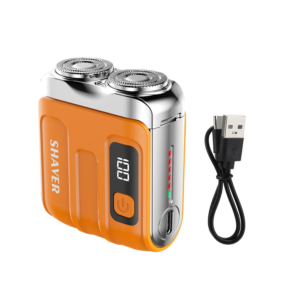Portable Rechargeable Electric Smart Shaver with Digital Display