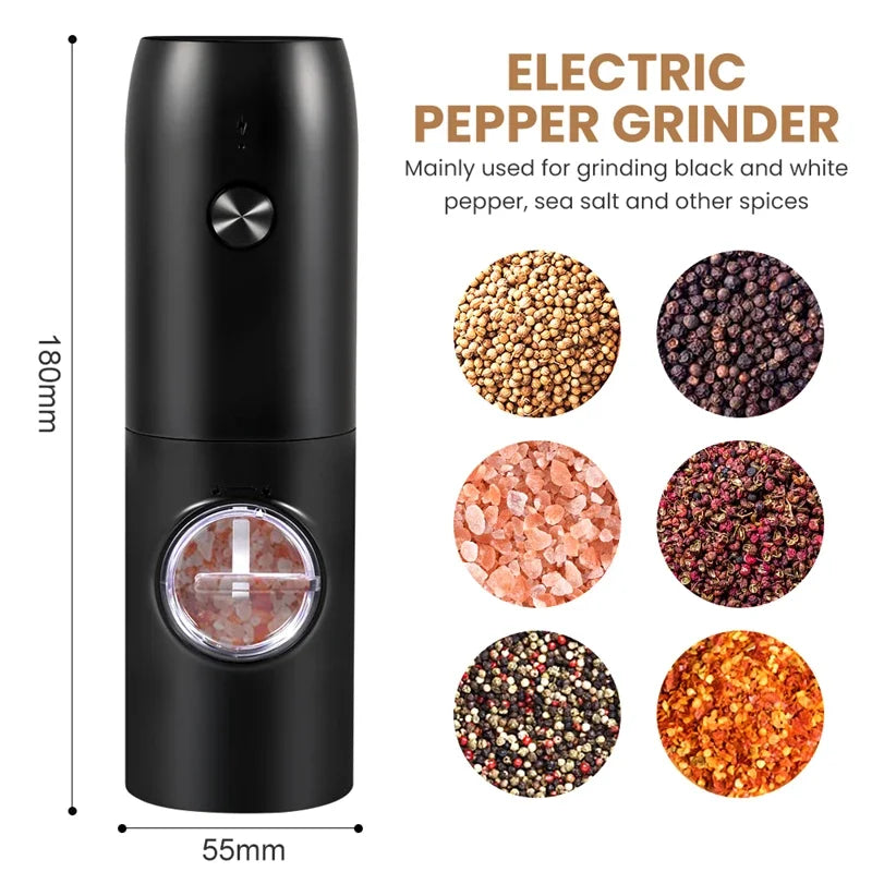 Electric Automatic Salt and Pepper Grinder with LED Light - 13