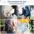 Heavy Duty Retractable Carabiner Key Chain with Steel Wire