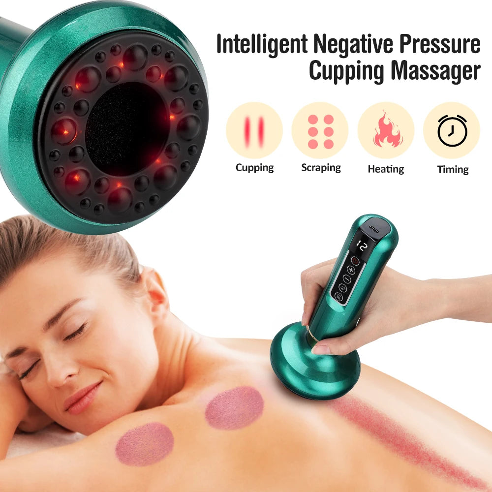 Electric Cupping and Gua Sha Massage Tool for Muscle Relief