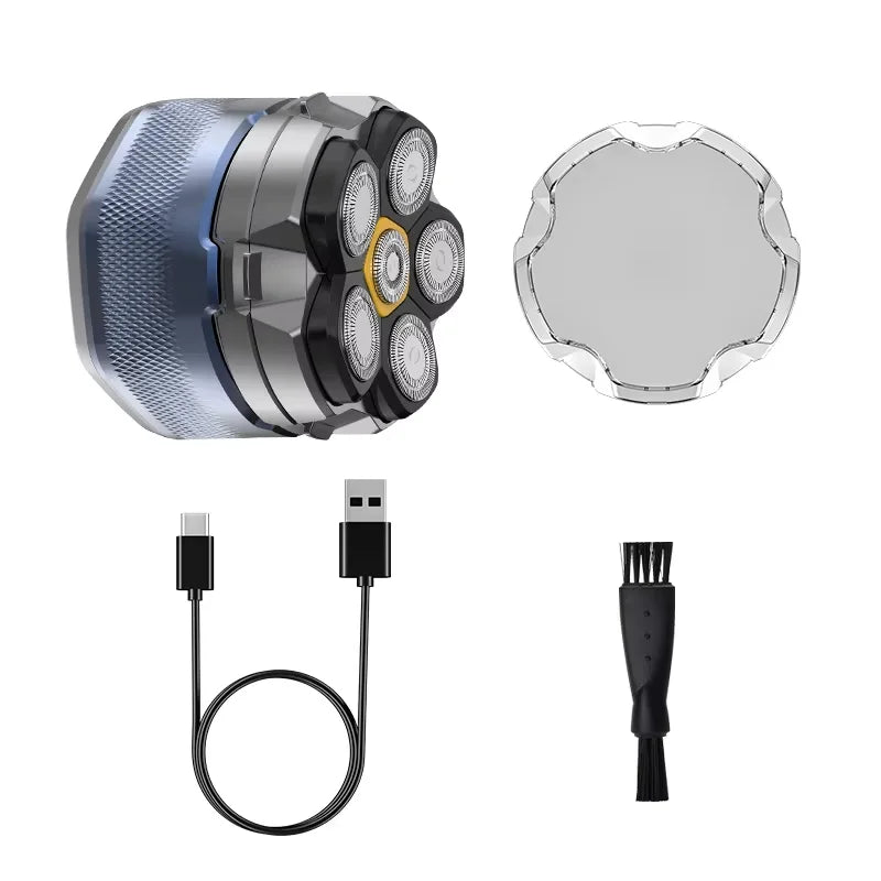 6D Electric Rotary Head Shaver for Men