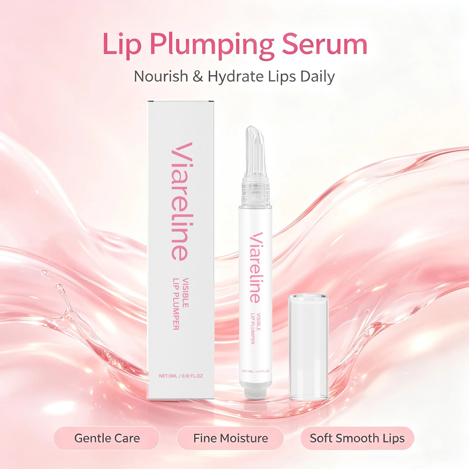 Hydrating Lip Plumper Serum for Smooth and Full Lips - 1