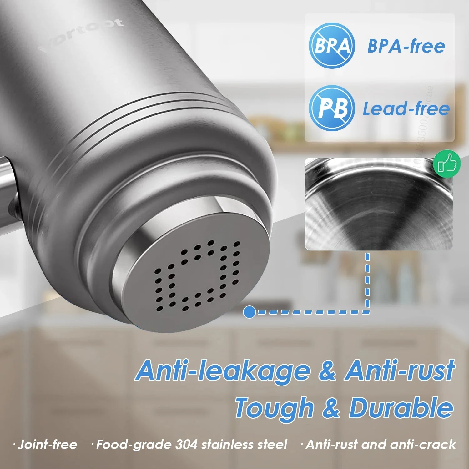 Stainless Steel Faucet Water Filter Purifier System - 4