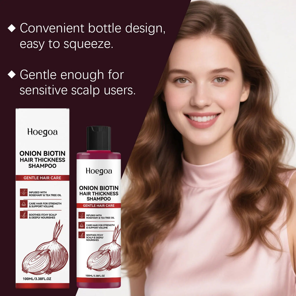 Onion and Biotin Volumizing Hair Growth Shampoo
