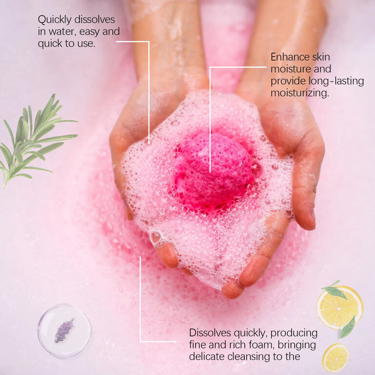 Relaxing Aromatherapy Bath Bomb Set for Skin Moisturizing