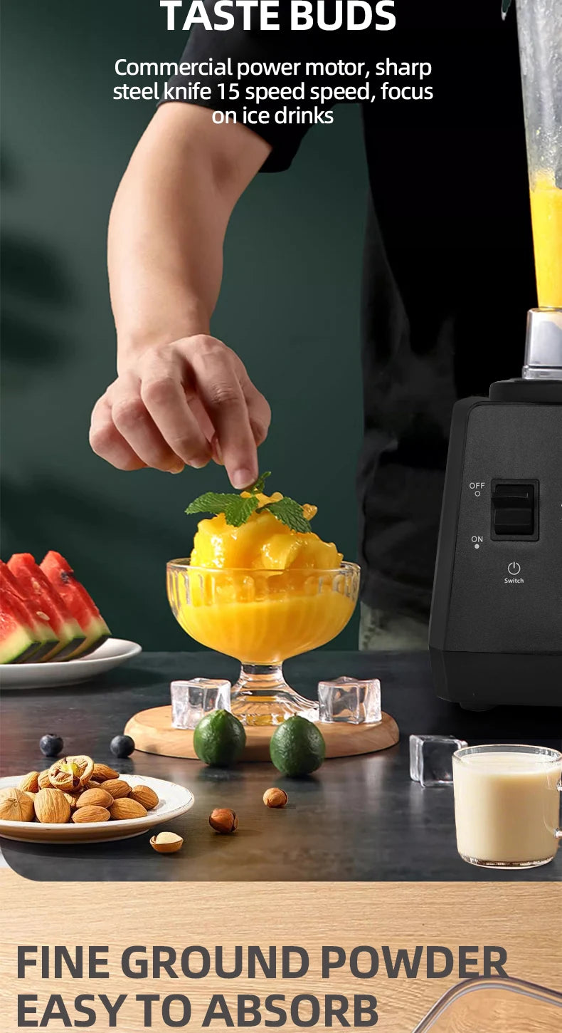 Professional High-Speed Commercial Kitchen Blender