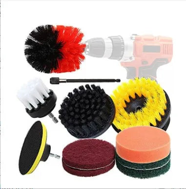 Power Drill Attachment Cleaning Brush Kit