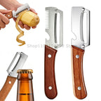 3-in-1 Multifunction Vegetable Peeler with Wood Handle