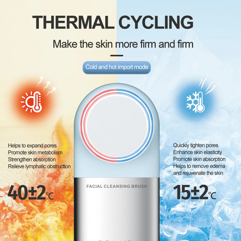 Hot and Cold Sonic Facial Cleansing Brush