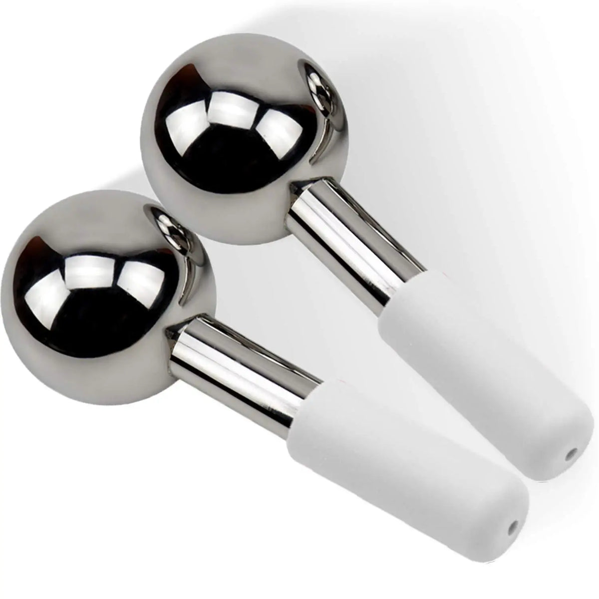 Stainless Steel Cooling Ice Globes for Facial Puffiness and Skincare