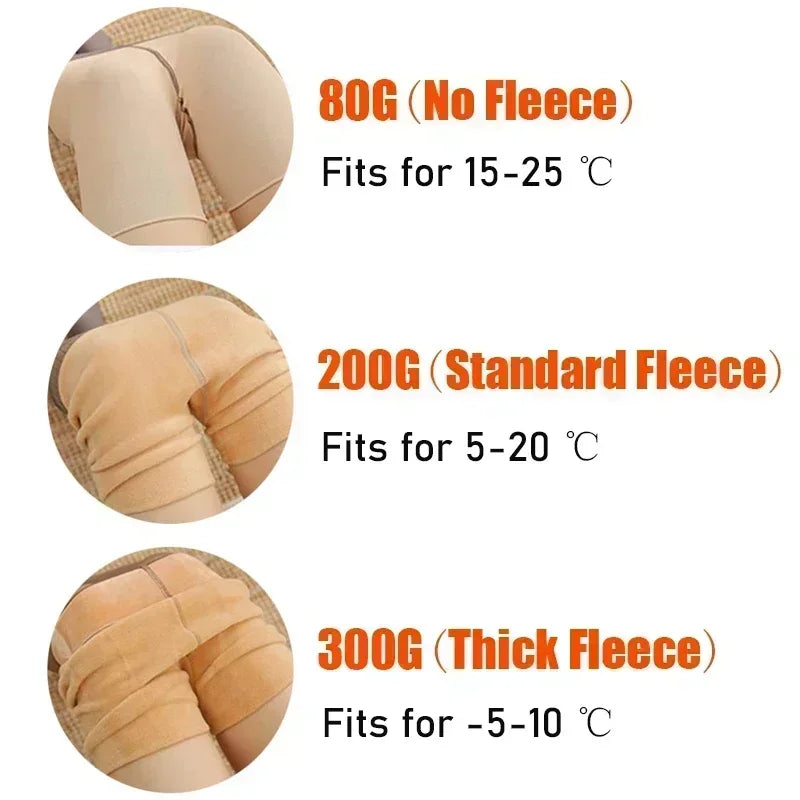 Fleece Lined Thermal Tights for Women
