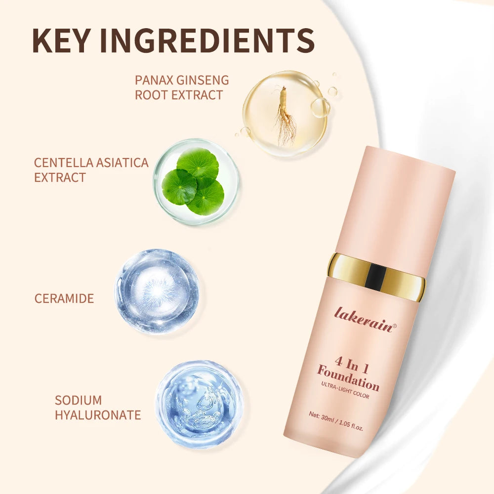 4-in-1 Color Changing Moisturizing Foundation with SPF 30