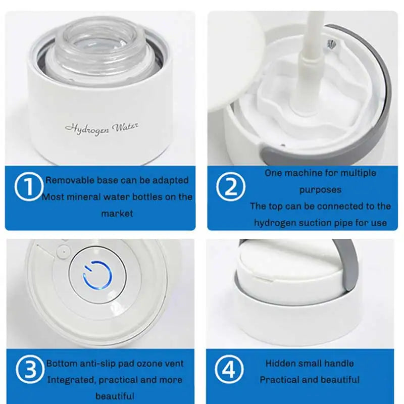 Portable Hydrogen Rich Water Ionizer Generator Bottle