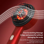 Electric Scalp Vibration Massage Comb with Red Light Therapy
