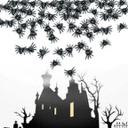 Mini Realistic Black Spider Props for Halloween Decorations