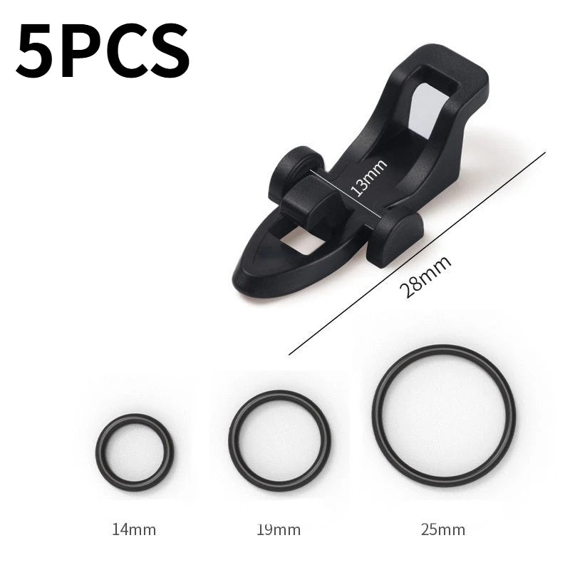 5-Piece Fishing Rod Hook Keeper and Lure Holder Set - 11