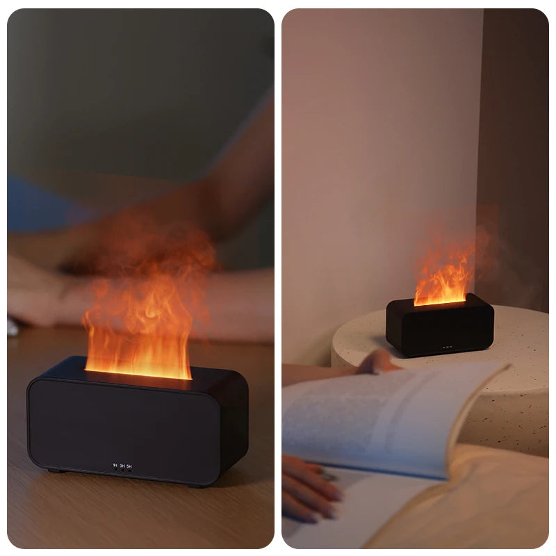 Flame Effect Aroma Diffuser and Essential Oil Humidifier - 4