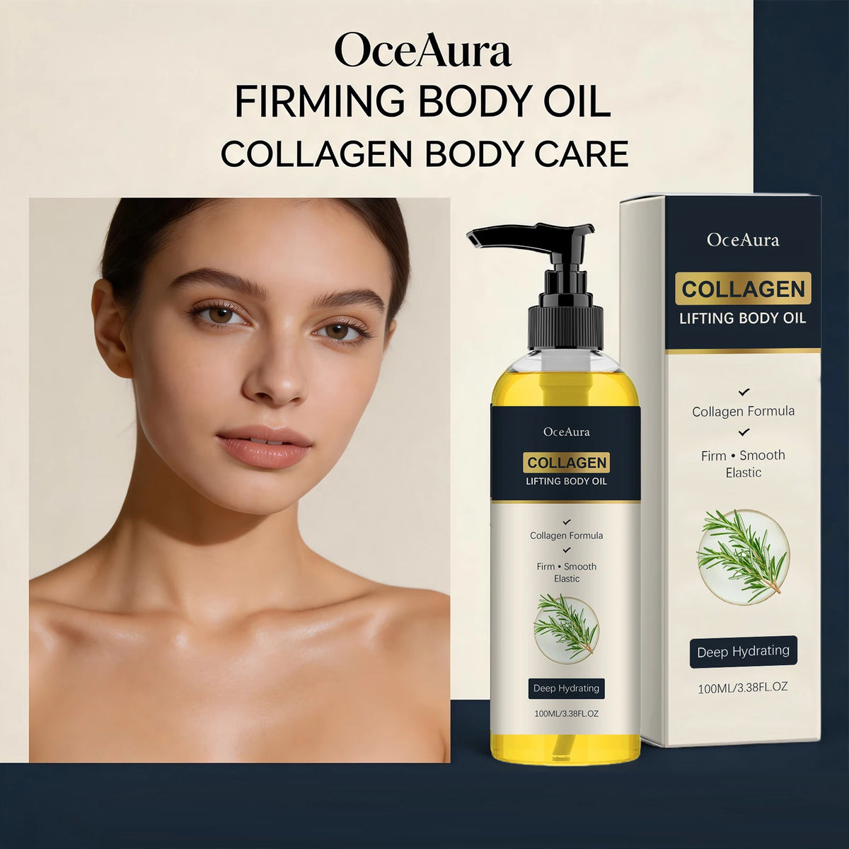 Collagen Lifting Body Oil for Skin Firming and Hydration