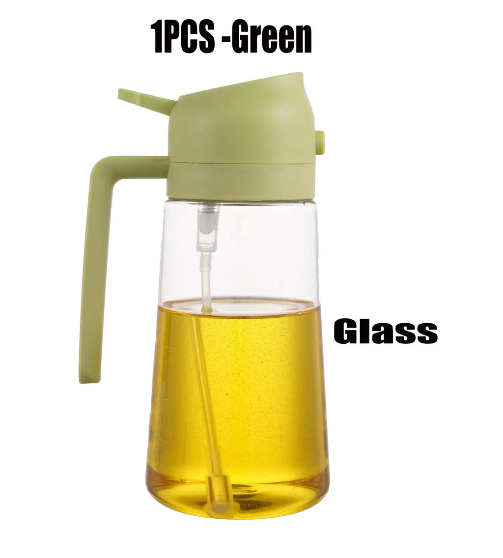 2-in-1 Glass Oil Sprayer and Dispenser for Cooking