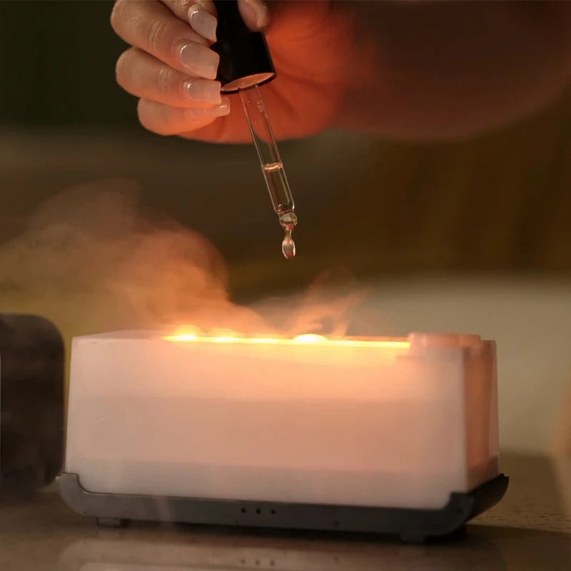 Flame Effect Aroma Diffuser and Essential Oil Humidifier