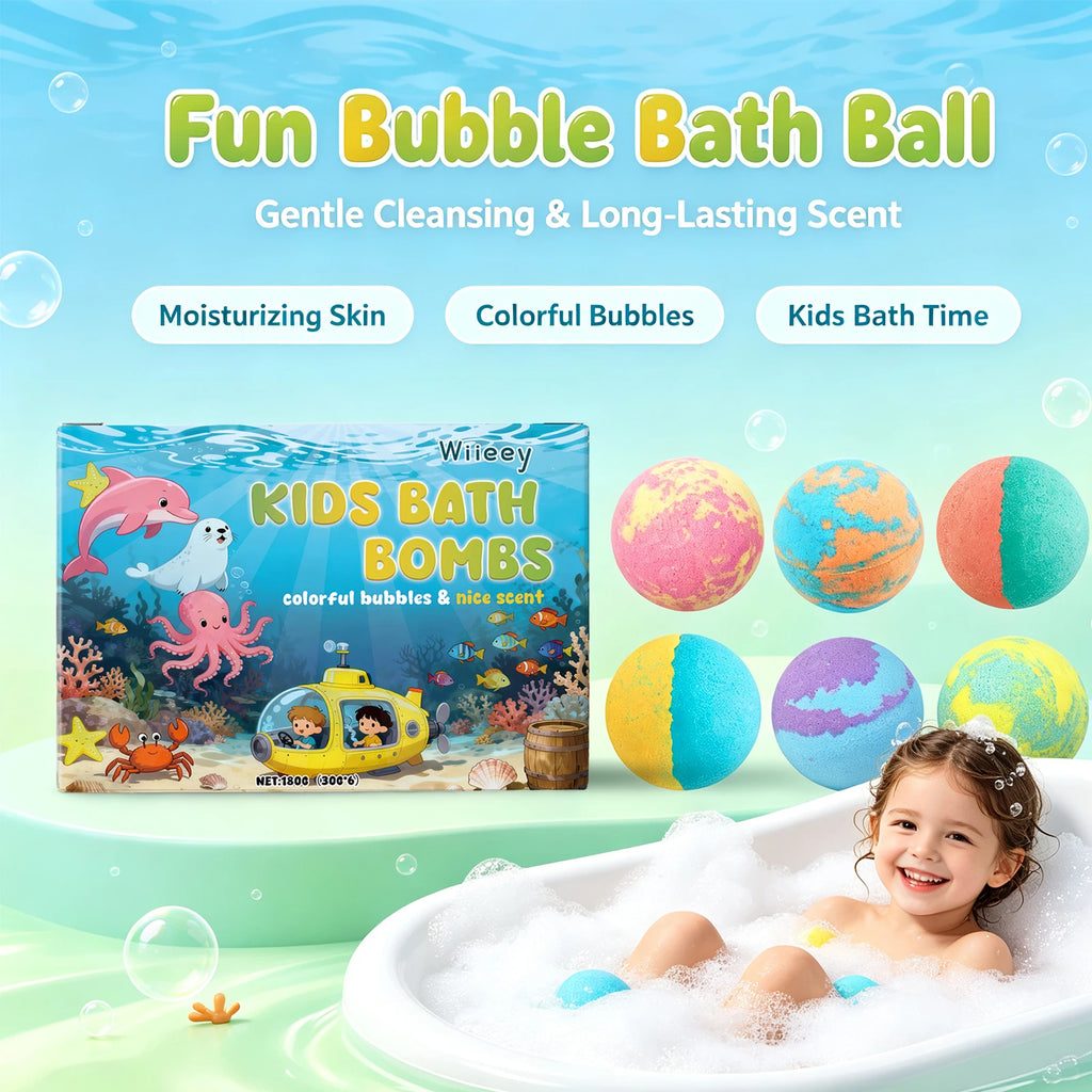 Kids Moisturizing Fizzy Bath Bomb Gift Set