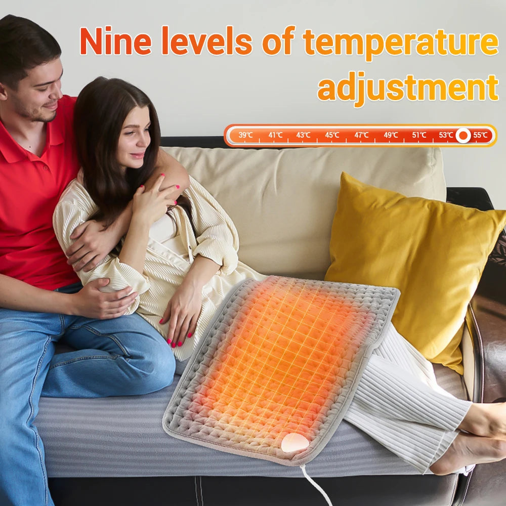 Electric Heating Pad for Back Waist and Abdomen Pain Relief