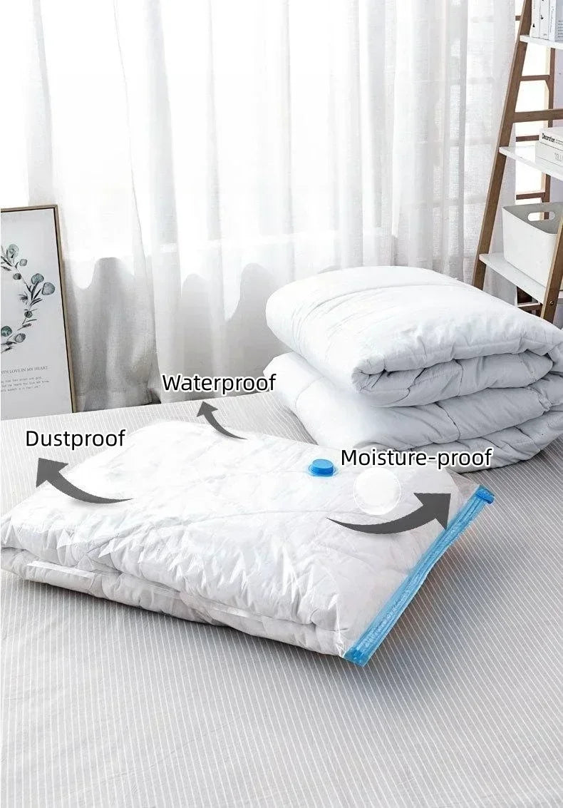Vacuum Compression Storage Bags for Clothes and Bedding