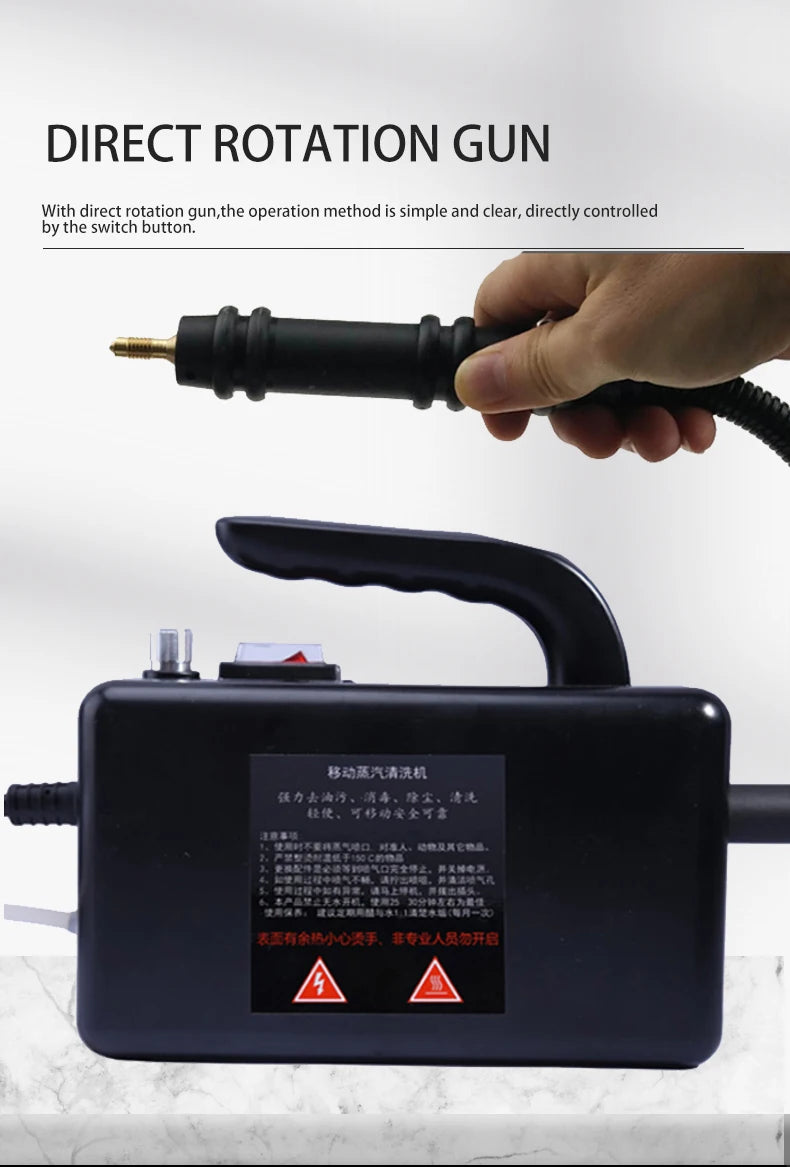 High-Pressure Portable Steam Cleaner for Kitchen and Home - 18