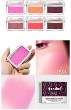 Matte Embossed Blush Palette with Professional Brush