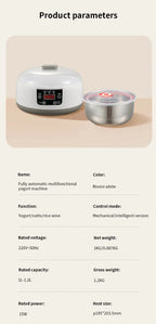 Automatic Electric Yogurt and Fermentation Maker
