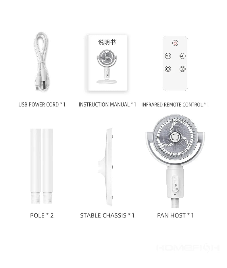 360 Degree Quiet Circulation Fan with Aromatherapy and Mosquito Repel