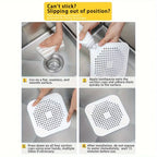 Anti-Clog Silicone Hair Catcher and Drain Strainer