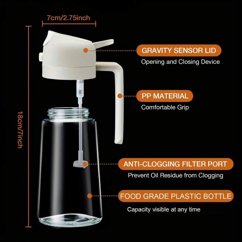 2-in-1 Kitchen Oil Spray and Pour Dispenser