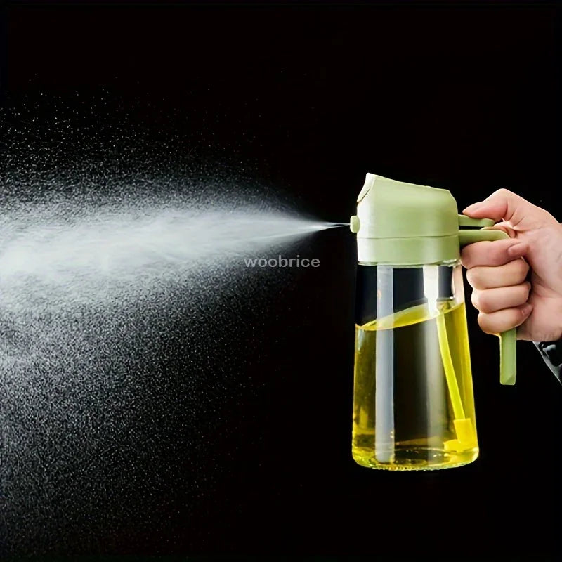 500ml Kitchen Glass Oil Spray Bottle for Cooking and Grilling
