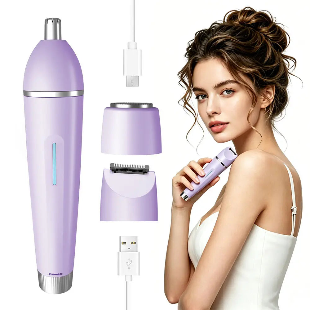 3-in-1 Waterproof Electric Shaver and Bikini Trimmer for Women - 1
