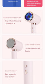 Professional 2000W Ionic Hair Dryer for Fast Styling