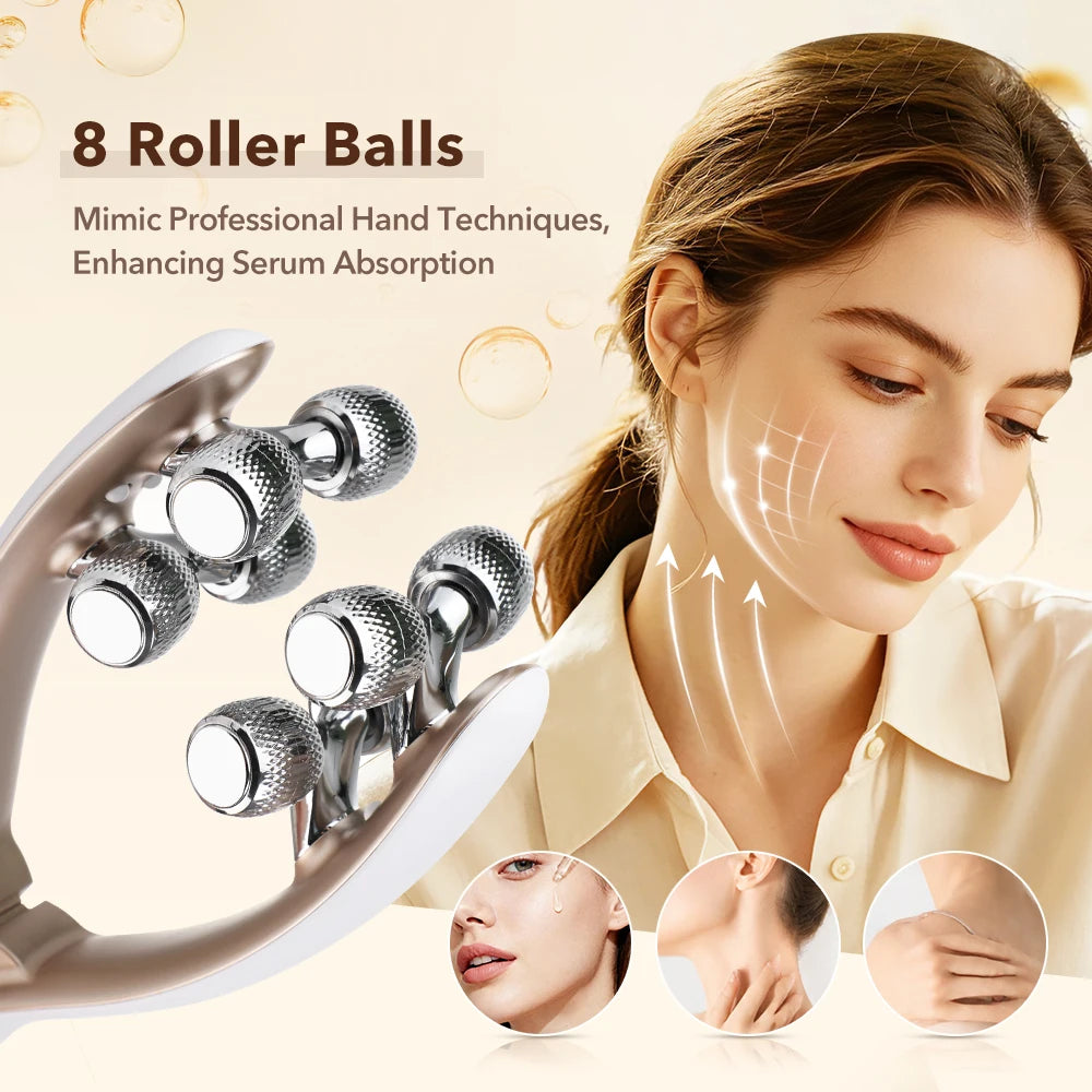 Electric 8-Ball Facial Contouring Massage Roller