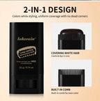 Temporary Hair Root Touch Up Stick with Built-in Comb