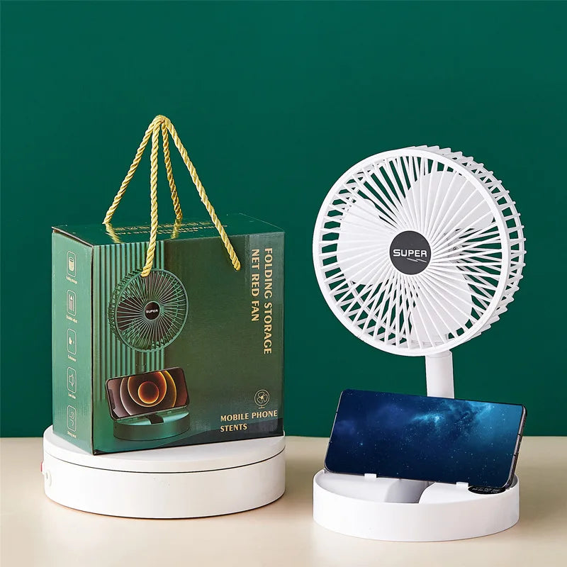 Portable Retractable Folding Desk and Floor Fan - 19