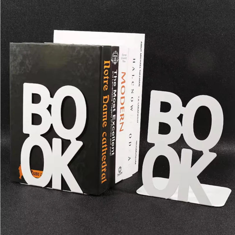 Heavy Duty Metal Bookends for Shelves