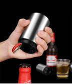 Automatic Stainless Steel Push-Down Beer Bottle Opener
