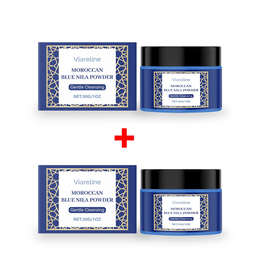 Moroccan Blue Nila Face Mask Powder for Brightening and Exfoliation